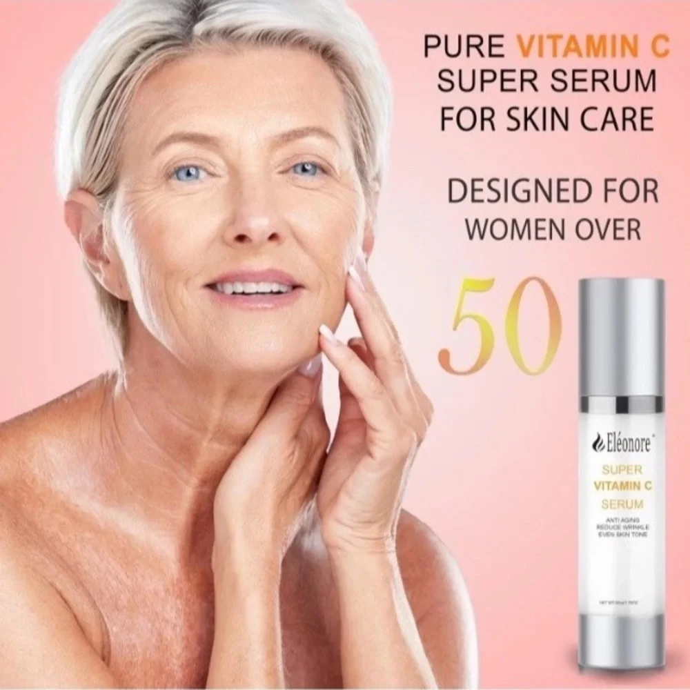 Eleonore Super c Serum w/ Peptides Hyaluronic Acid and Antioxidants Skin Repair.